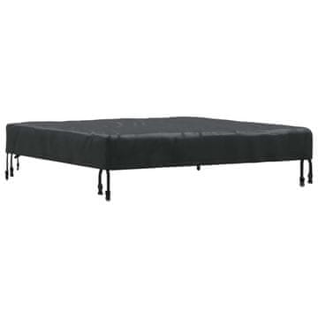 Vidaxl Pokrov za mizo Enobarvno Črna 102 x 102 x 15 cm blago