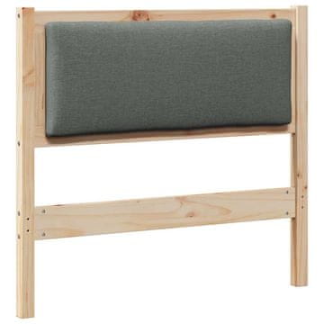 Vidaxl Vzglavje Drugo Rjava 90 cm Trdna borovina