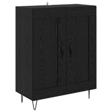 Vidaxl Strani šal Črna Orehovina 69,5 x 34 x 90 cm