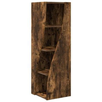 Vidaxl Kotna omarica Dimljeni oreh 32x32x102cm Konstruiran les