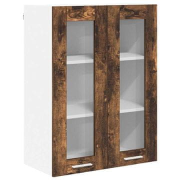Vidaxl Viseča omarica Dimljeni oreh 60 x 31 x 80 cm Konstruiran les