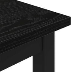 Vidaxl klop Črna Orehovina 200 x 35 x 45 cm Konstruiran les