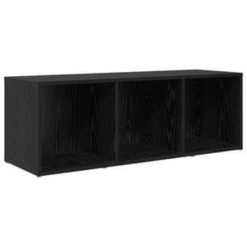 Vidaxl Komplet TV omaric Črna 72 x 35 x 37 cm Konstruiran les