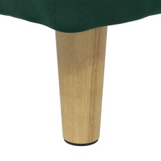 Vidaxl Ottoman s shranjevanjem Temno zelena 60 x 60 x 45 cm Žamet