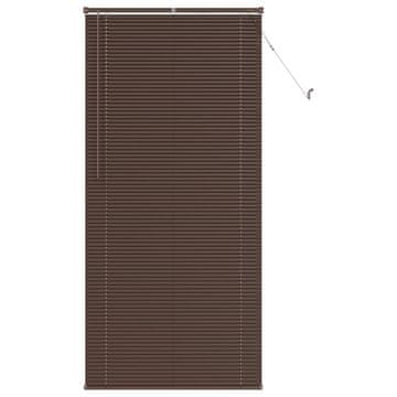 Vidaxl Venecijanska žaluzija Temno rjava z vzorcem 213 x 80 cm 25 mm