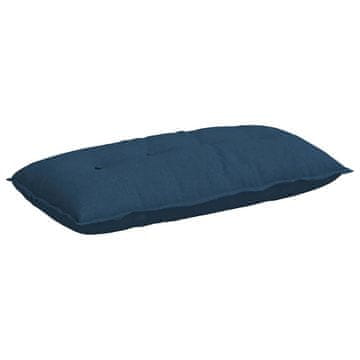 Vidaxl Poglavni vzglavnik Modra 100 x 19 x 50 cm blago
