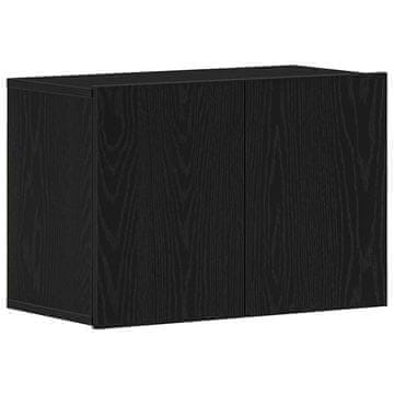 Vidaxl TV omarica črn hrast 60x30x41 cm inženirski les