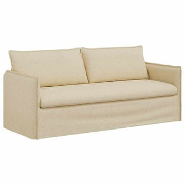 Vidaxl Kavč krema 196 x 82 x 85 cm blago