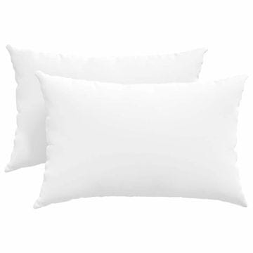 Vidaxl Blazine za kavč 2 szt. Bela 60 x 40 cm blago