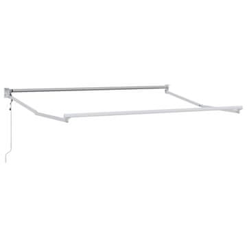 Vidaxl Električni zložljivi okvir tende Bela 3 x 2 m Aluminij