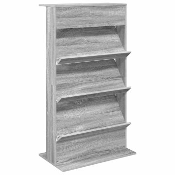 Vidaxl Regal za revije Siva Sonoma 70 x 41 x 126 cm Inženirski les