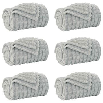 Vidaxl Obloge 6 szt. Siva 200 x 150 cm Flis