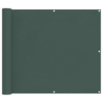 Vidaxl Balconska mreža Temno zelena 100 x 300 cm Oxford tkanina