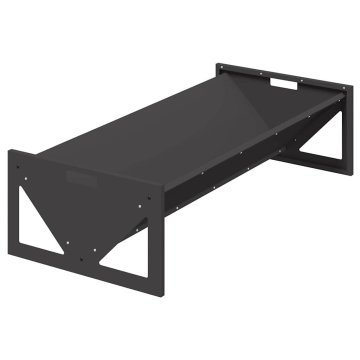 Vidaxl Hranilnica za živino Črna 108 x 50 x 28 cm 10 kg