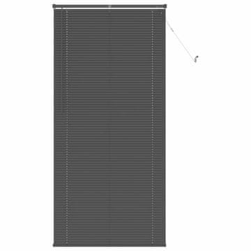 Vidaxl Venecijanska žaluzija Srebrno siva 213 x 90 cm 25 mm PVC