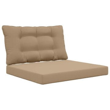 Vidaxl Zunanja blazina za kavč 2 szt. Taupe Poliester