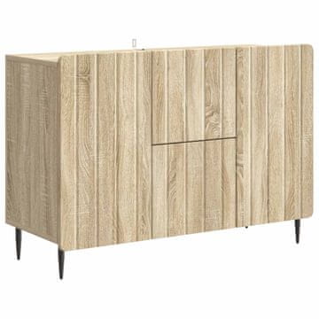 Vidaxl Strani šal Sonoma hrast 89 x 34,5 x 62 cm Inženirski les