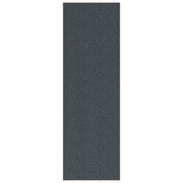 Vidaxl Preproga za tek Siva 80 x 300 cm blago