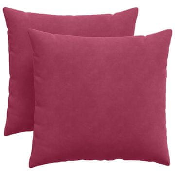 Vidaxl Blazine za kavč 2 szt. Vinorodna rdeča 45 x 45 cm