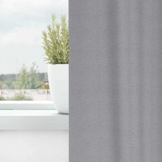 Vidaxl Zavese za zatemnitev z obroči 2 szt. Svetlo siva 225 x 140 cm