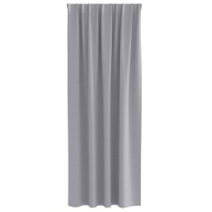 Vidaxl Zavese za zatemnitev z obroči 2 szt. Svetlo siva 245 x 140 cm