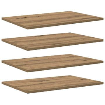 Vidaxl Polica za knjige 4 szt. Rjava 60 x 40 x 1,5 cm Konstruiran les