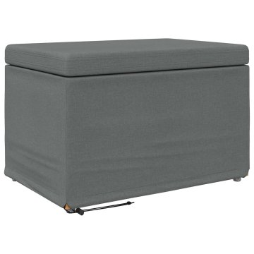 Vidaxl Stolica Temno siva 61 x 41 x 40 cm Tkanina in obdelano les