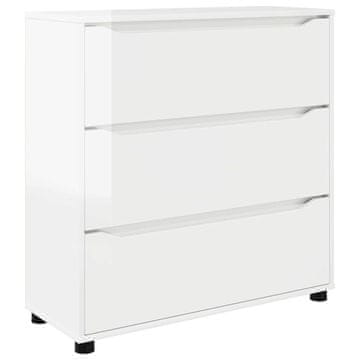 Vidaxl Omarica za shranjevanje Visok sijaj bela 80 x 31 x 81 cm