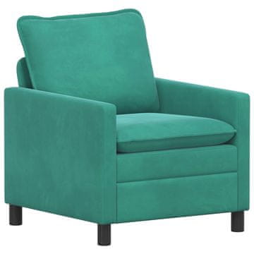 Vidaxl Kavč Turkizna 76 x 81 x 87,5 cm Žamet