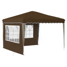 Vidaxl Zložljivi šotor za zabave 288 x 288 x 245 cm Taupe