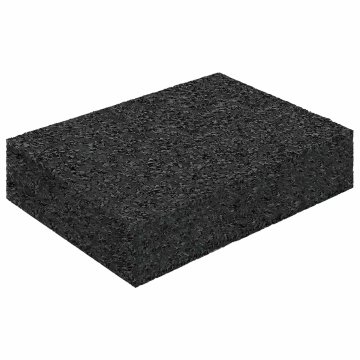 Vidaxl Tlak za patio iz gumijskega granulata Črna 6 x 9 x 2 cm Guma