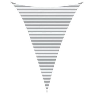 Vidaxl Sončno platno Svetlo siva in bela. 3 x 4 x 4 m
