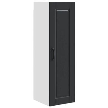 Vidaxl Omarica na steni PORTO Črna 30 x 31 x 100 cm Konstruiran les