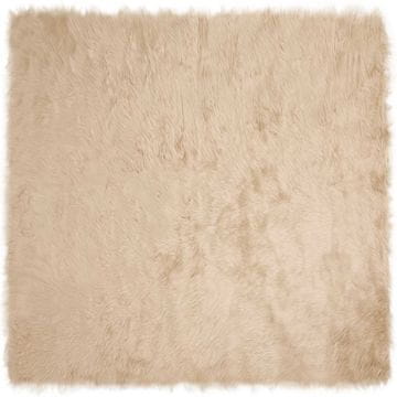 Vidaxl Preproga iz umetnega ovčjega krzna TAFALLA Bež 240 x 240 cm