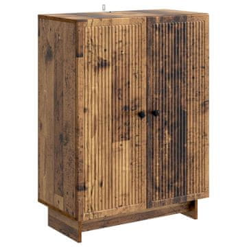 Vidaxl Strani šal Star les 66 x 34,5 x 90 cm Inženirski les