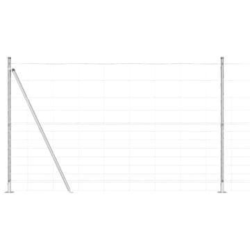 Vidaxl Varjena žična ograja z betonsko podlago 25 x 1,5 m (Š x V)