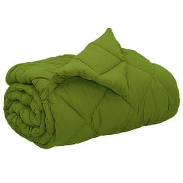 Vidaxl Polna celoletna prevleka Zelena 200 x 220 cm Mikrovlakna