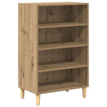 Vidaxl Strani šal Umetni hrast 57 x 35 x 89,5 cm Konstruiran les