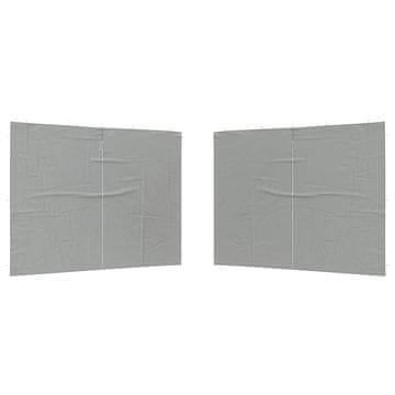Vidaxl Stranska stena zabavnega šotora 2 kos 300 x 195 cm Svetlo siva