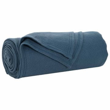 Vidaxl Odeja Temno modra 270 x 240 cm Flis