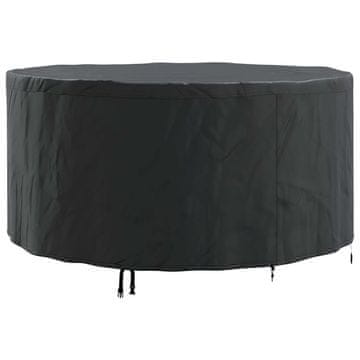 Vidaxl Prevleka za pohištvo Črna 182 x 182 x 71 cm 210D Oxford tkanina