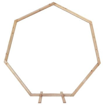 Vidaxl Poroka Arch Svetlo rjava 221 x 92 x 216 cm Masivno borovo les