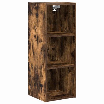 Vidaxl Viseča omarica Dimljeni oreh 30 x 29,5 x 80 cm Konstruiran les