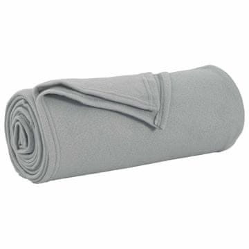 Vidaxl Odeja Siva 270 x 240 cm Flis