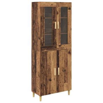 Vidaxl Visok predalnik Star les 69,5 x 34 x 180 cm