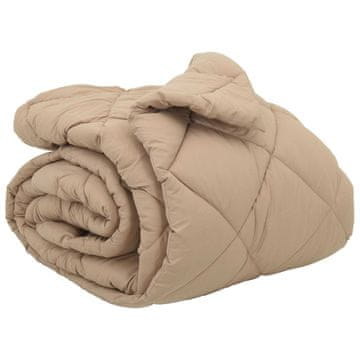 Vidaxl Zimska posteljnina Taupe 200 x 220 cm Mikrovlakna