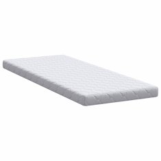 Vidaxl Vzmetnica Bela 70 x 200 cm žakardna tkanina