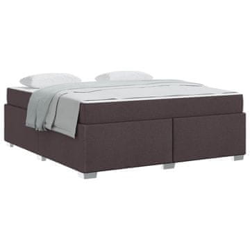 Vidaxl Konstrukcija postelje Temno rjava 180 x 200 cm blago