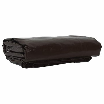 Vidaxl Tarpaulin 650g / m² Rjava 6 x 8 m Platno s PVC premazom