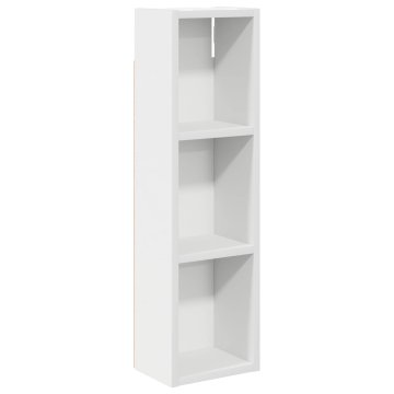 Vidaxl Kopalna stenska omarica Bela 20 x 14 x 70 cm